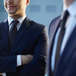 close up employee with crossed arms